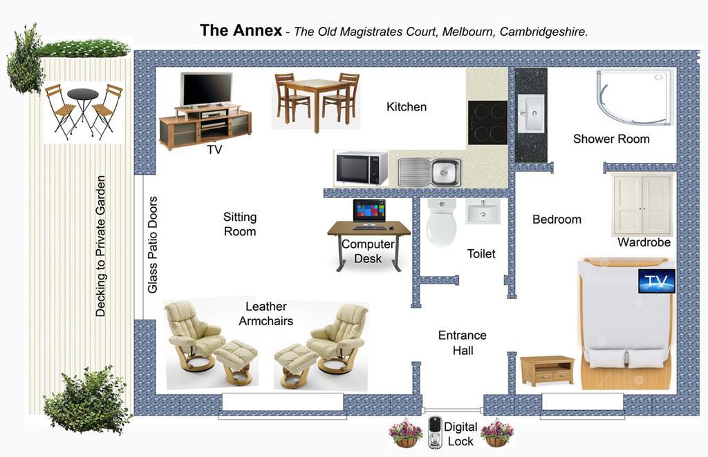 The Old Magistrates Court Bed & Breakfast Melbourn Eksteriør bilde